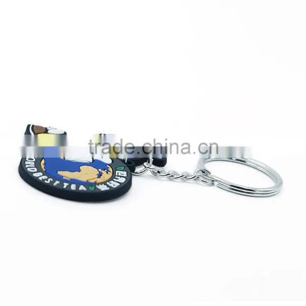 2017 New Keychain China Supplier Rubber Custom Pvc Silicone Keychain Keyring Gift photo-4