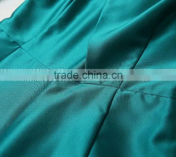 Autumn Round Neck Embroidered Mesh Patched Long Sleeve High Empire Pleated Women Jumpsuit photo-5