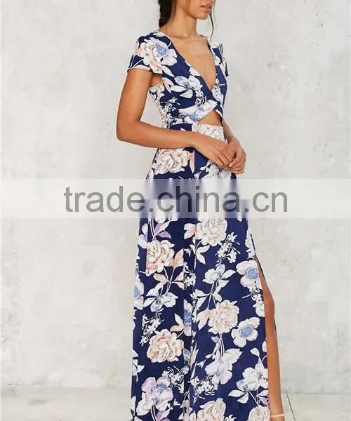 2017 Fashion Latest Designer One Piece Long Styles Maxi Dress photo-2