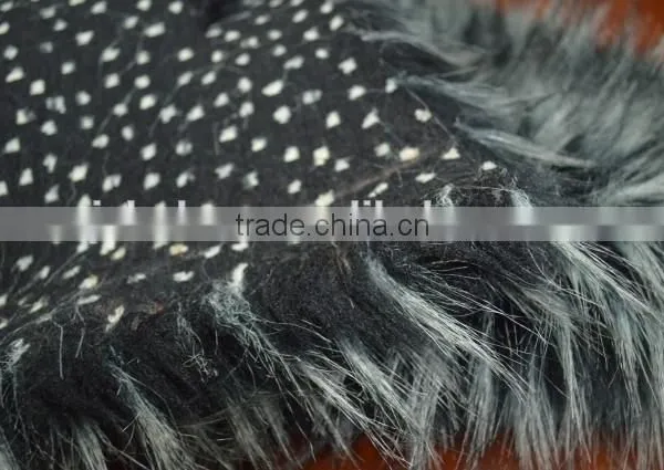 2015 Hot Black And White Hair Dyed Raccoon Furs photo-3