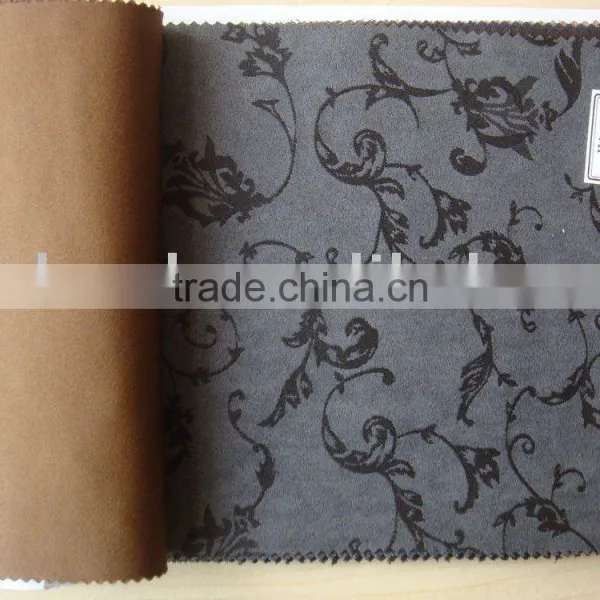 Imitate Leather Knitted Suede Fabric for Garment & Jacket