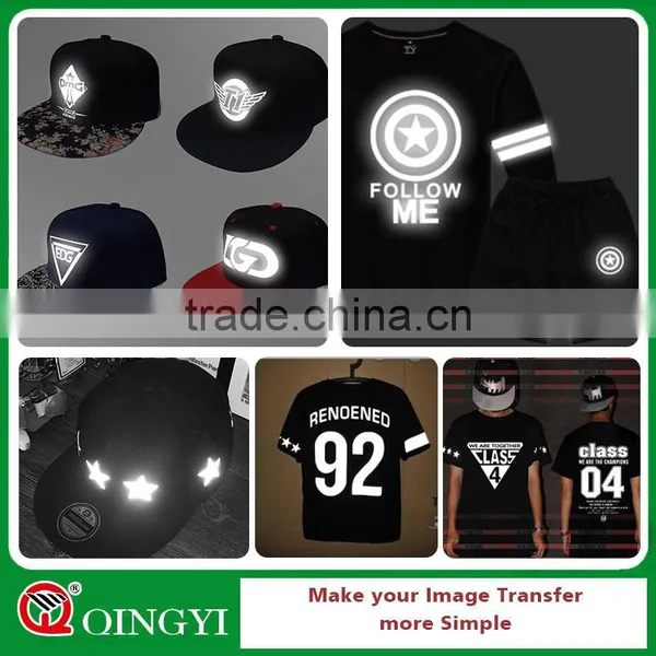 QingYi Fabric Heat Transfer Stickers With Reflective Effect photo-5