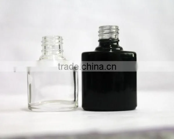 HOT SELLING 10 ml Black Coated Bottle ,UV Coated Nail Polish Bottle for Gel Polish India photo-2