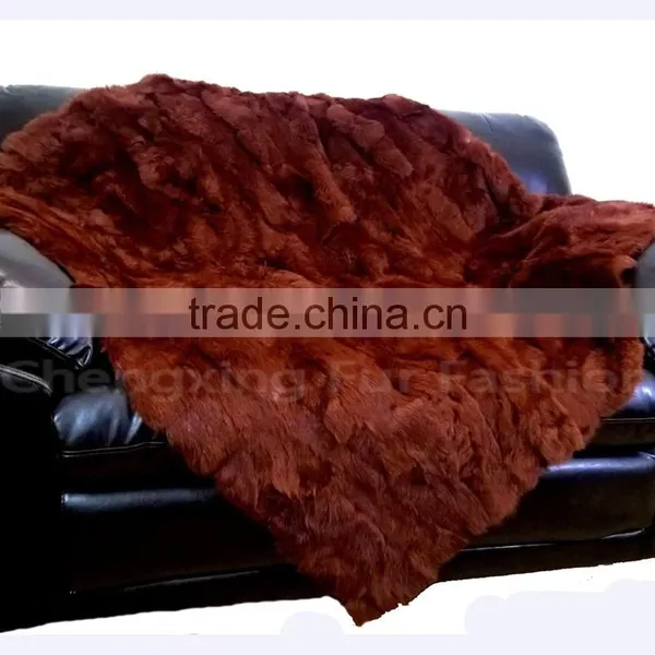 CX-D-11D Style Winter European Genuine Rex Rabbit Fur Bedding Set photo-5