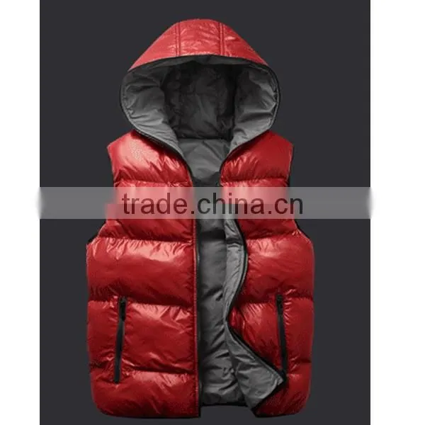 2015 Wholesale Customized Outdoor Men Slim Duck Down Vest photo-5