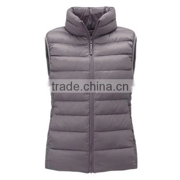 2015 New Design Woman Sleeveless Down With Stand-up Collar Vest photo-4
