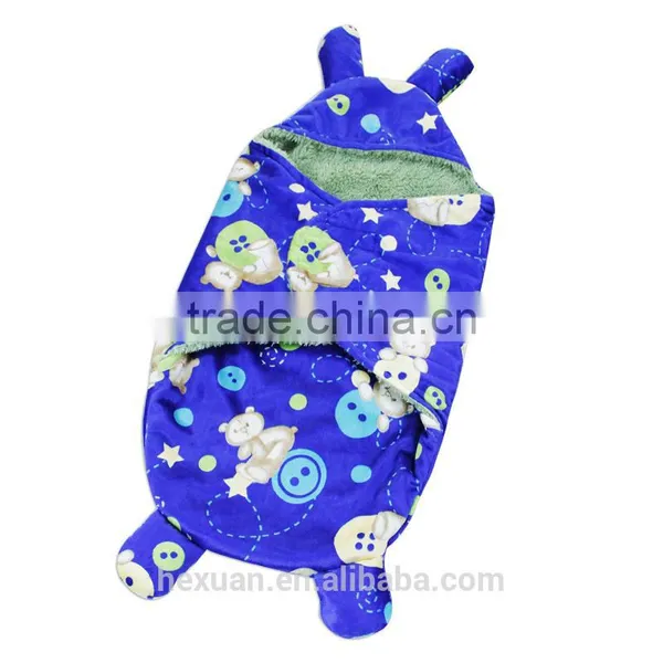 OEM Factory or Stocked Designs Fleece Swaddle Baby Blanket photo-5