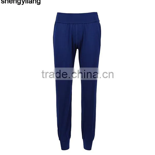 2016 High Quality OEM/ODM Bamboo Product Custom Sports Pants Loose Yoga Pants in Guangzhou photo-6