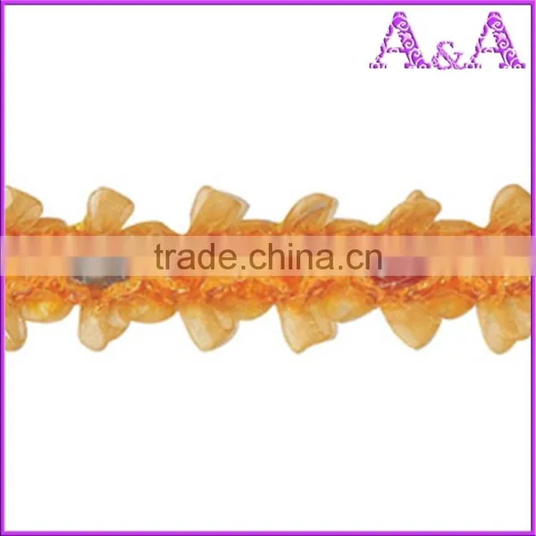 Wholesale Black Braided Embroidered Woven Decorative Metal Chain Trim photo-2