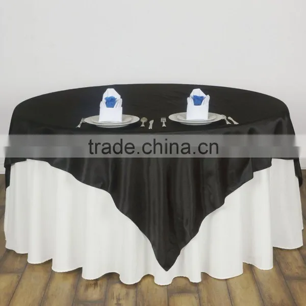 cheap wholesale wedding table overlay, satin table overlays