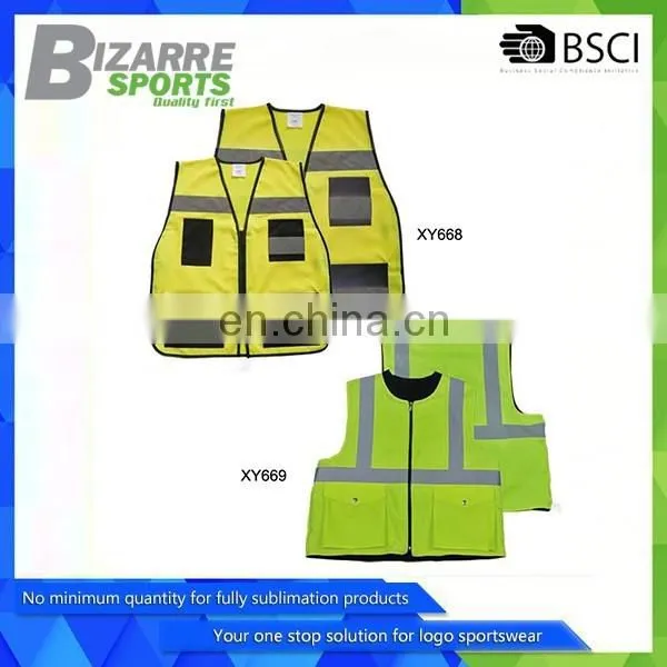 Customized Yellow Green Reflective Safety Vest photo-6