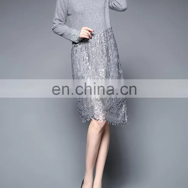 New Trendy Women Knit Long Sleeve Dress photo-2