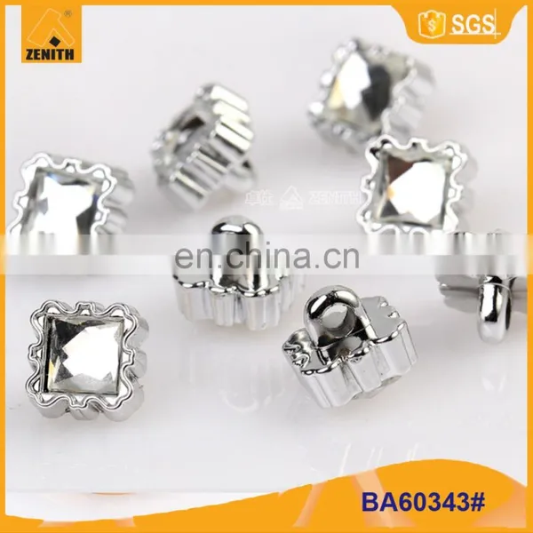Fancy Clear Uv Plating Resin Shirt Button BA60343 photo-3