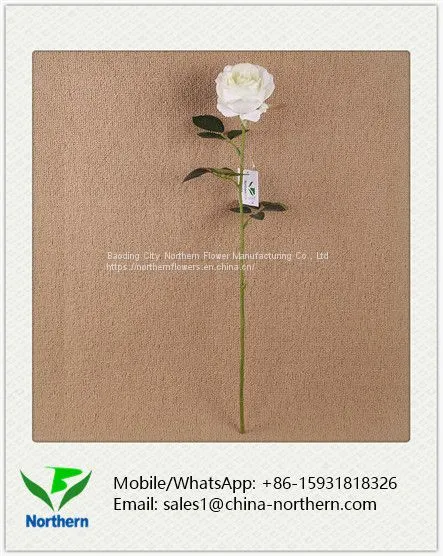 Cheap Fashion Single Stem Artificial Rose for Wedding