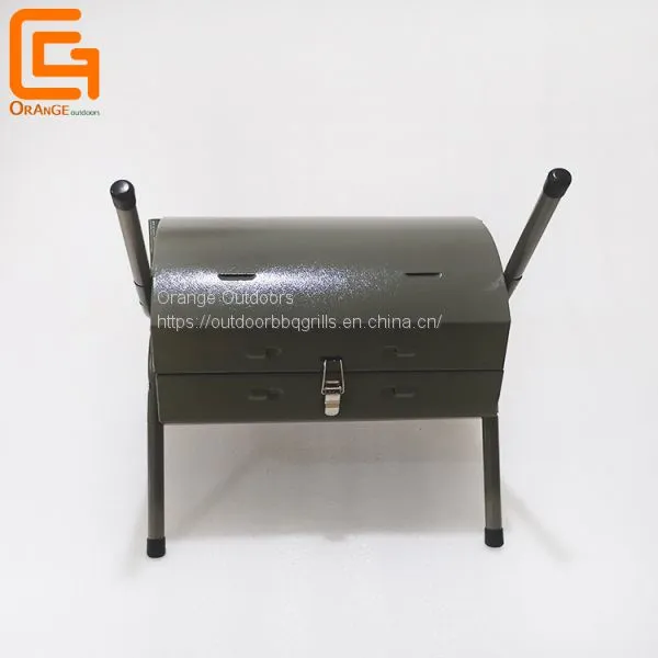 Camping Use Cylinder Portable Grills Barrel Charcoal Smoker Bbq Grill photo-2