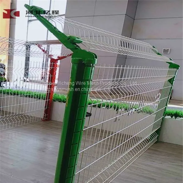 Home Outdoor Decorative Welded Wire Mesh Metal Curved Panel 3D Garden Fence photo-3