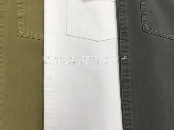 48%Cotton 48%Modal 4%Spandex Bi-Stretch Herringbone Twill Fabric photo-3