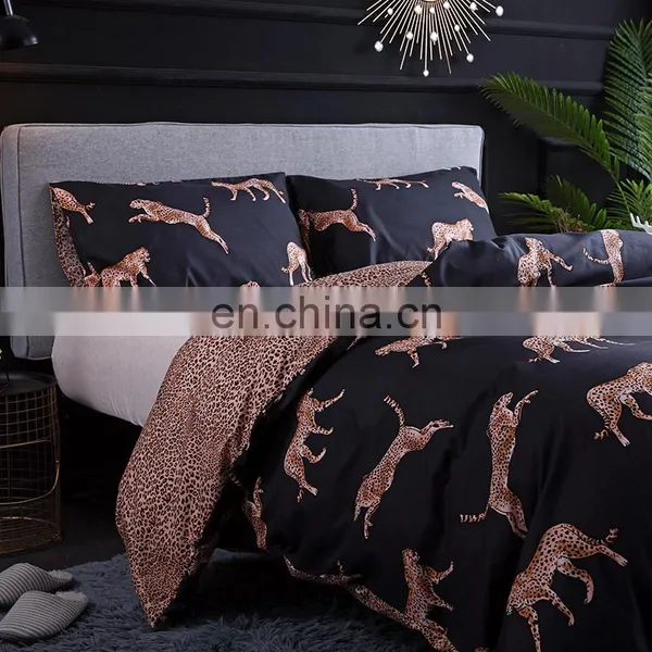 Custom Printed Luxury Queen Duvet Cover Comforter Bed Sheet Bedding Set photo-3