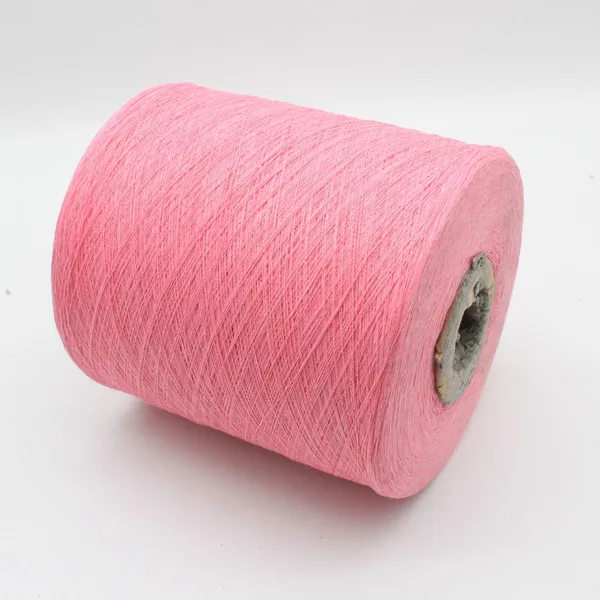 Supply Ne10/1 Socks Yarn Manufacturers Supply Pink Recycled Cotton Yarn photo-2