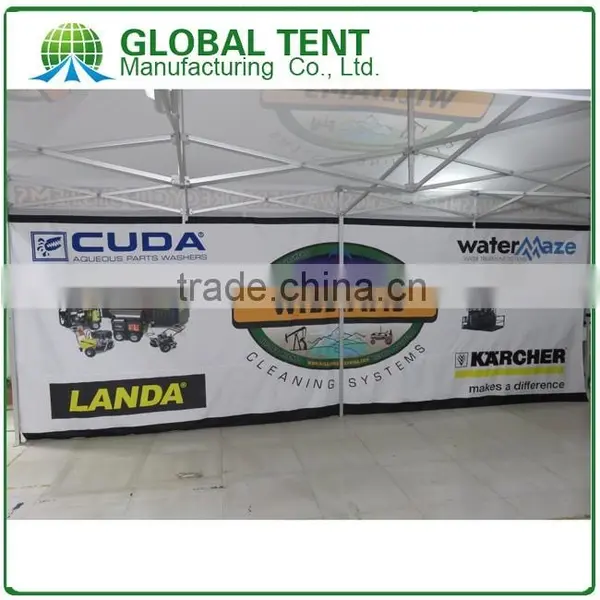 40mm Aluminum Fold Tent 10ft X 20 ft With All Metal Connectors, Custom Print Canopy& Valance,1 Full Wall & 1 Half Side Wall photo-4