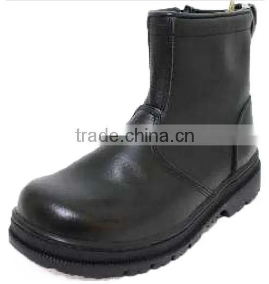 Made in Taiwan CNS Standard Black Steel Full Grain Leatheroil Industry Safety Shoe photo-2