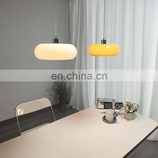 Винтажный подвесной светильник с LED, регулируемый средневековый кремовый люстра для бара, стола, столовой. Пendants лампа в стиле Баухаус