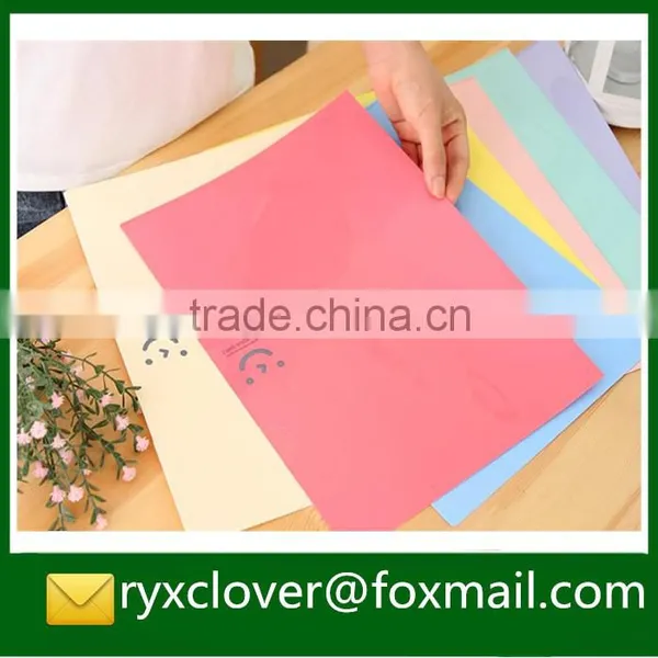 Customized Design L Shape Plastic Colorful File Folder photo-3
