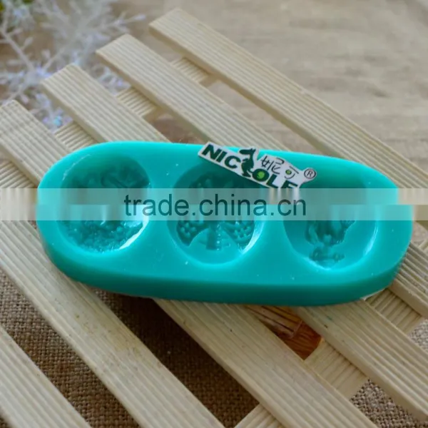 F1014 Fondant Decorating Molds Silicone Skull Scary Cake Tools Easy Demold photo-3