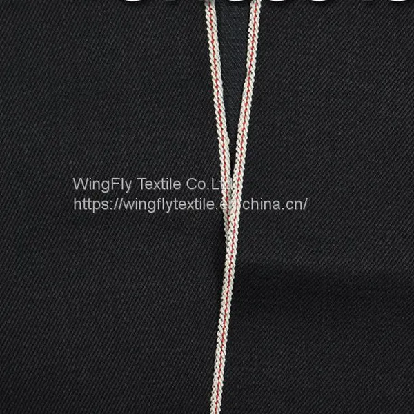 12oz 99% Cotton 1% Elastic Black Right Twill Jeans Denim Fabric 29/30 