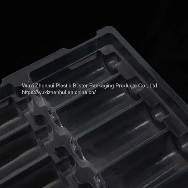 PET Thermoformed Plastic Blister Trays Vacuum Forming Battery Blister Packaging photo-3