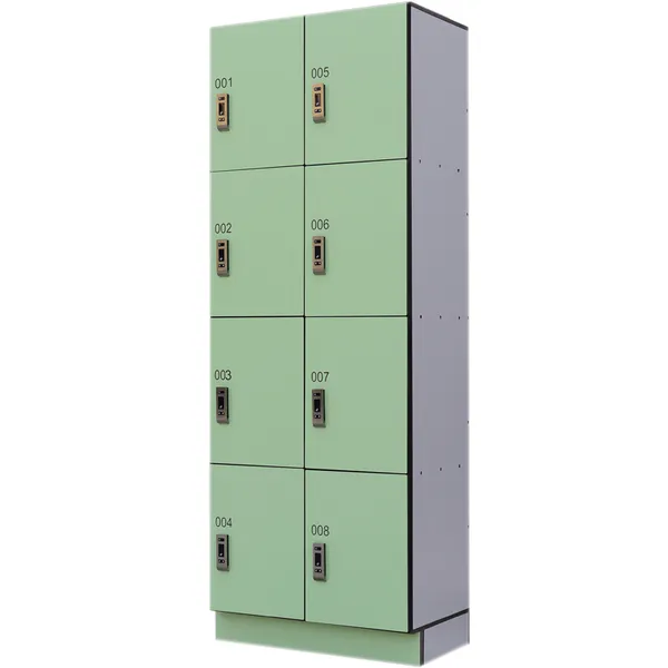 Solid Black Locker Cabinet 2 Tiers 12 Doors Locker photo-5