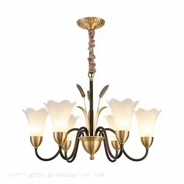 Modern European Style Living Room Bedroom Chandelier Fixture photo-3