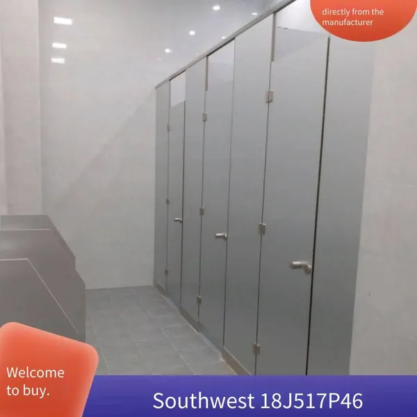 18mm Thick Waterproof and Mildew-proof Wood-grained Anti-bacterial Compact Laminate Sanitary Partition and Toilet Partition Panels. Undertake Projects. Trust Sanlihe.