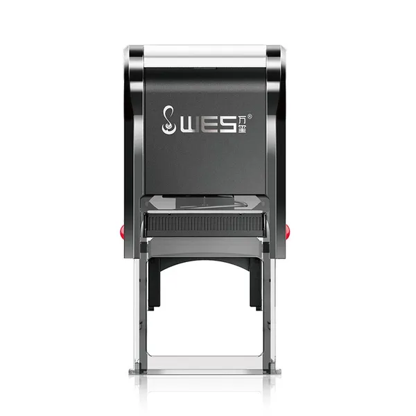 Auto Stamp 25x25mm Square WES Factory Custom With Protective Cover Logo Printing for Official Seals Authentication photo-3