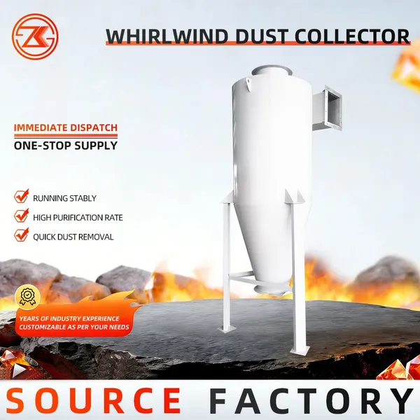 Factory Heavy Duty Cyclone Dust Collector High Efficiency Cyclone Separator For Mining Cement photo-3