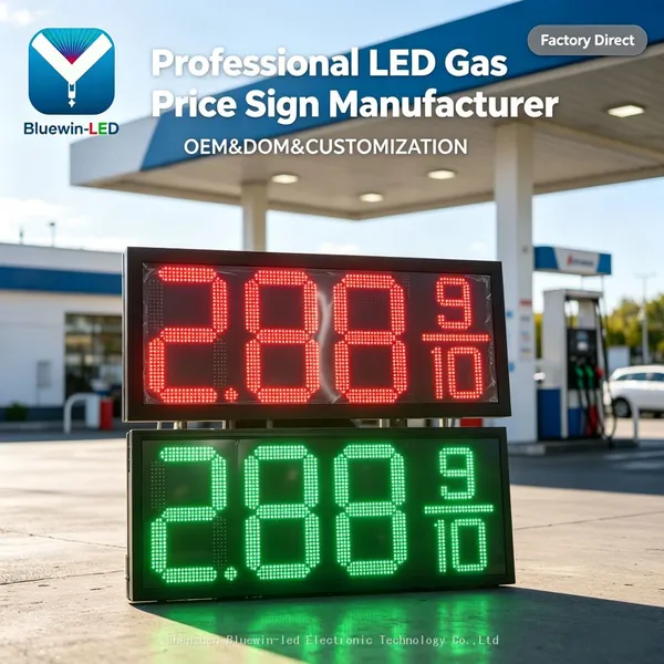 High Brightness LED Gas Price Sign Outdoor Digital Fuel Price Display Board for Gas Station