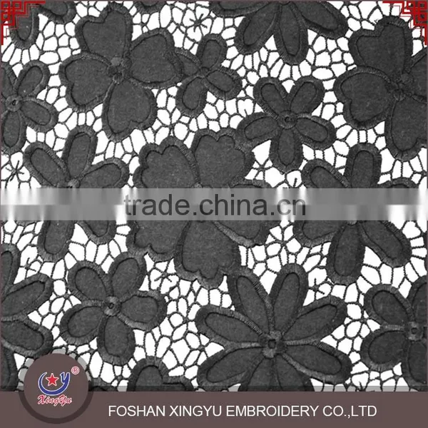 Economical Custom Design Wholesale Qmilch Embroidery White Lace Fabric Tops for Women photo-6