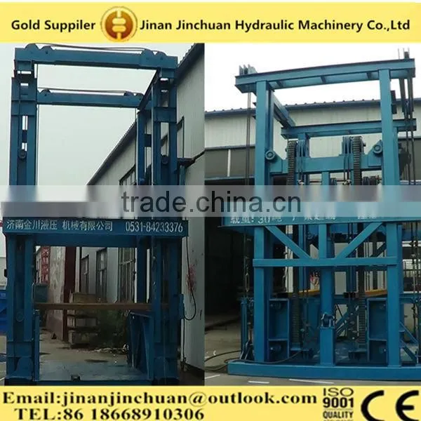 Warehouse Used One Floor to Second Floor Hydraulic Guide Rail Cargo Lift for Sale photo-4