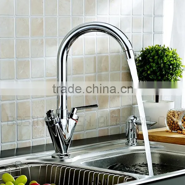 Classic Style Faucet Hot And Cold Water Mixer Chrome Surface Water Tap Design