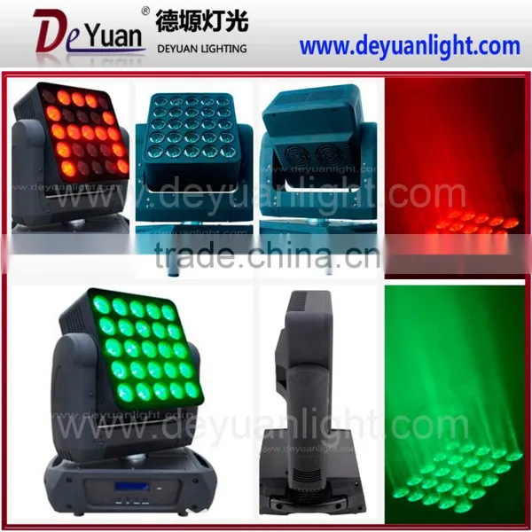 Professional 4 in 1 Rgbw Matrix Beam Led Moving Head 25PCSx12W Stage Light photo-5