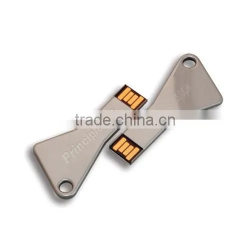 Slivery Key Shaped 4GB Usb Lightweight Thumb Pen Drive Flash Disk photo-3