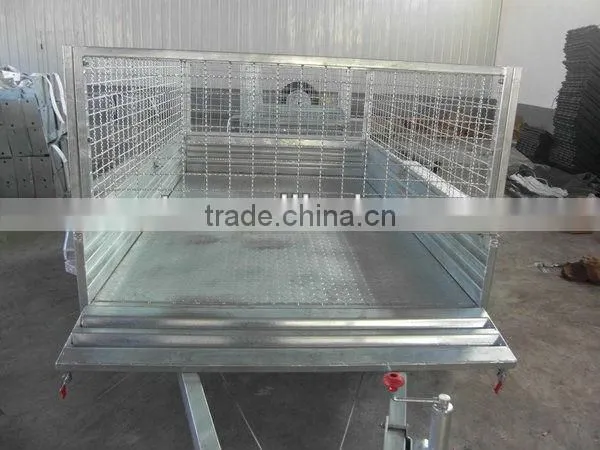 6*4 Hot-dipped Galvanized Box Trailer, Cage Trailer, Utility Trailer photo-2
