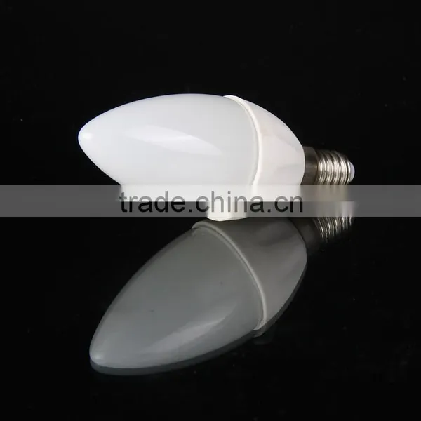 Keen Price Topping Design 3W E14 Ceramic Frosted LED Light AC110V AC220V Candle Bulbs Epistar Chip photo-3