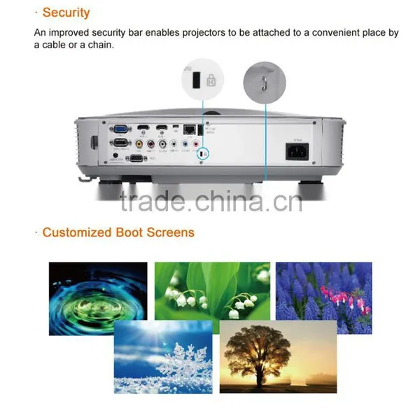Low cost noise Native 1080p full hd 3d laser projector With HDMI VGA USB For Schools