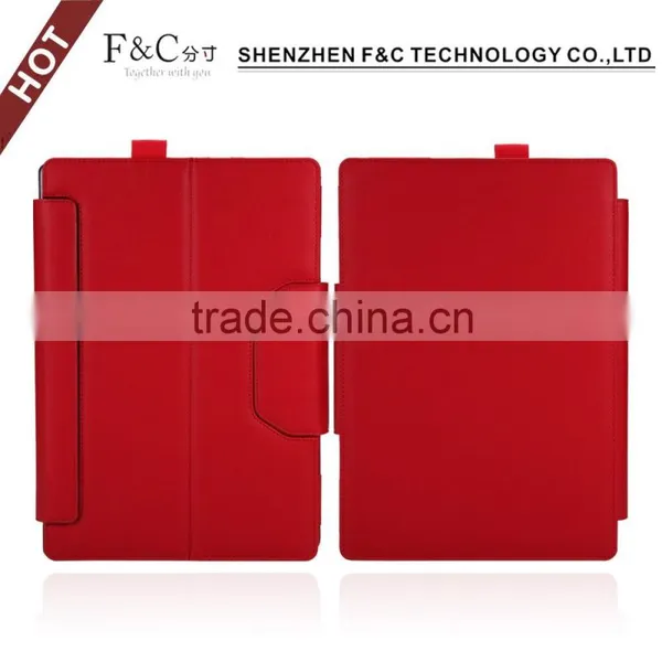 China Cheap PU Leather Tablet Light Up Book Style Cover For Surface Pro 4 Wholesale photo-3