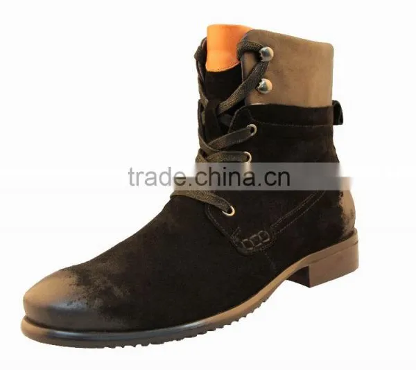 2015 High-grade High Cut Full Genuine Leather Men Shoes for Walking photo-2