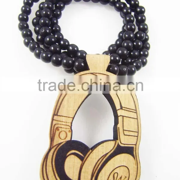2015 Custom Hand Painted Wooden Beads Necklaces