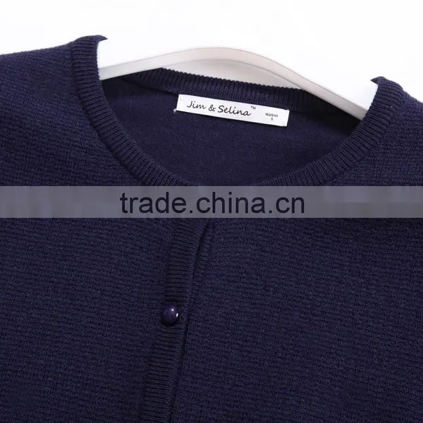 100% Cashmere Cardigan Women Crew Neck Long Sleeve Very Soft photo-3
