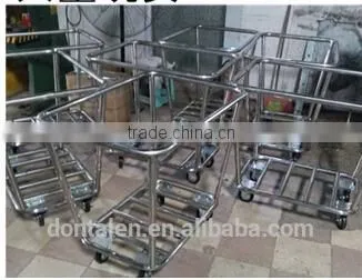Update International 300 lb Capacity Four Wheel Folding Hand Truck Trolley Waste Collection Vehicle photo-4