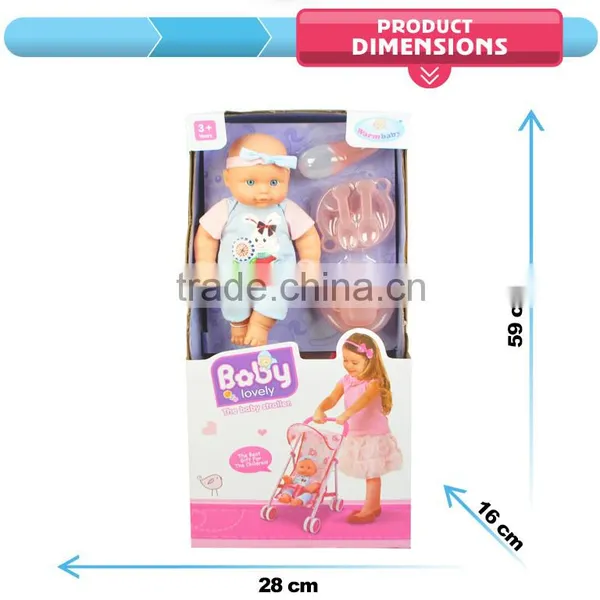 Shantou Hot Item Lovable Small Baby Dolls Wholesalers for Kids With Cart photo-4